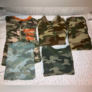 🦌5pc🦌Bundle Camo Print Baby Clothing Lot Set 6 months and 12-18 month pajama set